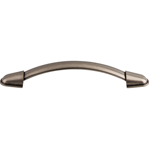 Top Knobs M1205: 5-1/16" cc Buckle Arch Cabinet Pull - Pewter Antique