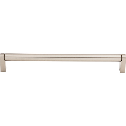 Top Knobs M1005: 8-13/16" cc Pennington Round Bar Cabinet Pull - Brushed Satin Nickel