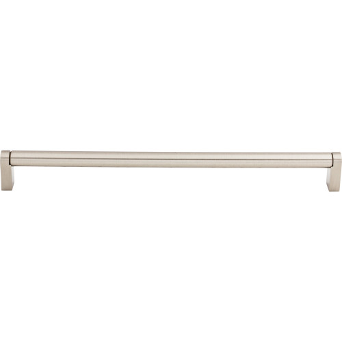Top Knobs M1007: 15" cc Pennington Round Bar Cabinet Pull - Brushed Satin Nickel