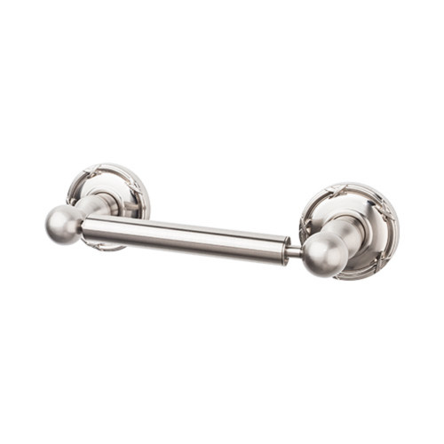 Top Knobs ED3BSNE: 6-3/4" cc Edwardian Bath Tissue Roll Holder - Brushed Satin Nickel