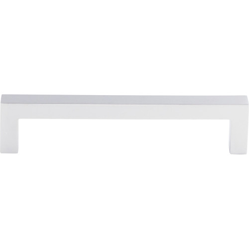 Top Knobs M1160: 5-1/16" cc Nouveau III Square Bar Cabinet Pull - Polished Chrome