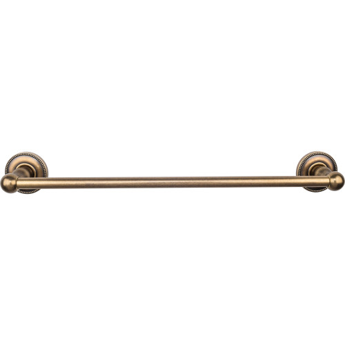 Top Knobs ED6GBZA: 18" cc Edwardian Bath Single Towel Bar - German Bronze