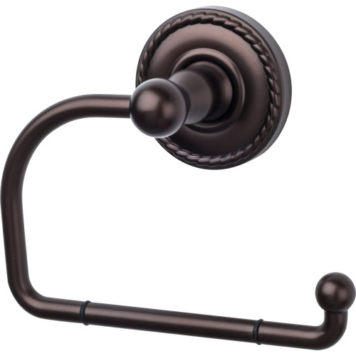Top Knobs ED4ORBF: Edwardian Bath Single Arm Tissue Roll Holder - Oil Rubbed Bronze