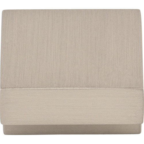 Top Knobs M1164: 1" cc Asbury Square Cabinet Knob - Brushed Satin Nickel