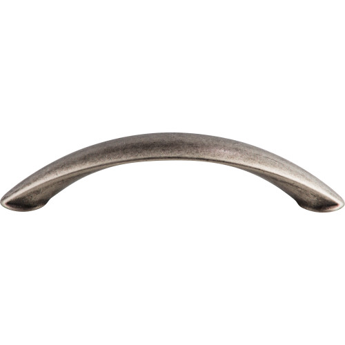Top Knobs M1214: 4" cc Dakota Arc Cabinet Pull - Pewter Antique