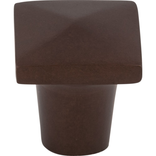 Top Knobs M1508: 3/4" Aspen Square Cabinet Knob - Mahogany Bronze