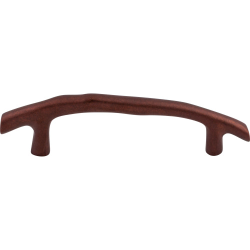 Top Knobs M1348: 5" cc Aspen Twig Cabinet Pull - Mahogany Bronze