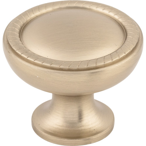 Top Knobs M1671: 1-1/4" Embossed Round Cabinet Knob - Brushed Bronze
