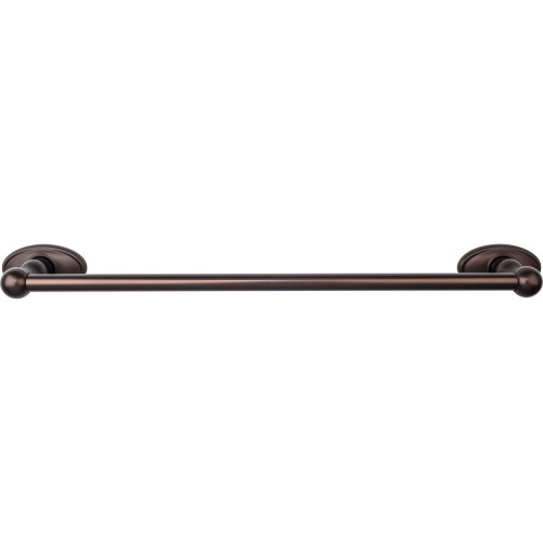 Top Knobs ED6ORBC: 18" cc Edwardian Bath Single Towel Bar - Oil Rubbed Bronze