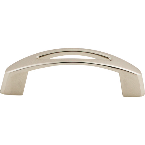 Top Knobs M1770: 3" cc Verona D-Handle Cabinet Pull - Polished Nickel