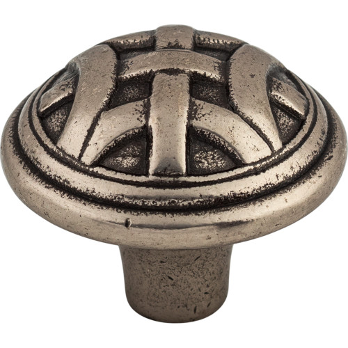 Top Knobs M158: 1-1/4" Celtic Round Cabinet Knob - Pewter Antique