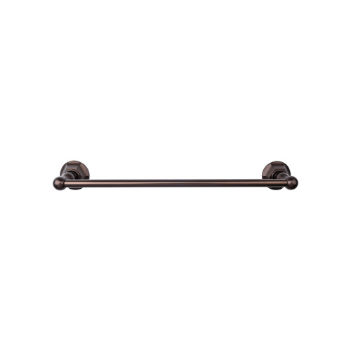 Top Knobs ED8ORBB: 24" cc Edwardian Bath Single Towel Bar - Oil Rubbed Bronze