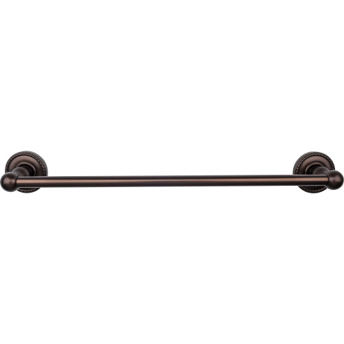 Top Knobs ED6ORBF: 18" cc Edwardian Bath Single Towel Bar - Oil Rubbed Bronze