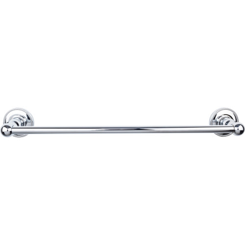 Top Knobs ED6PCA: 18" cc Edwardian Bath Single Towel Bar - Polished Chrome