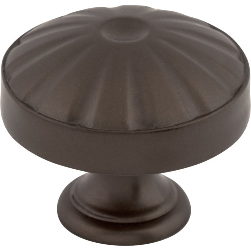 Top Knobs M1221: 1-1/4" Hudson Round Cabinet Knob - Oil Rubbed Bronze