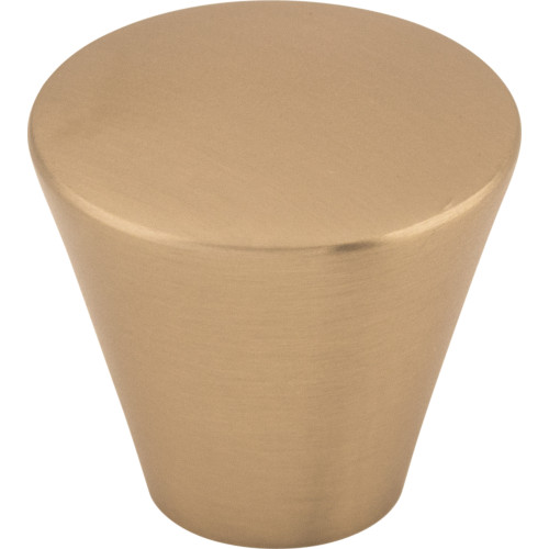 Top Knobs M1677: 1-1/16" Cone Tapered Cabinet Knob - Brushed Bronze