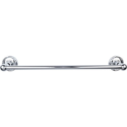 Top Knobs ED6PCE: 18" cc Edwardian Bath Single Towel Bar - Polished Chrome