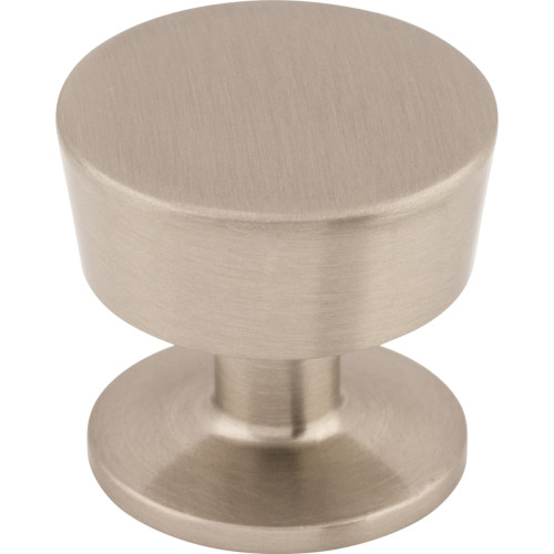 Top Knobs M1122: 1-3/16" Essex Round Cabinet Knob - Brushed Satin Nickel