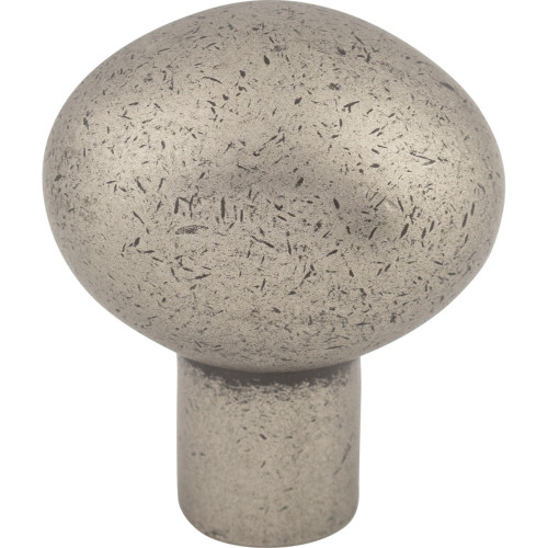 Top Knobs M1525: 1-3/16" Aspen Egg Cabinet Knob - Silicon Bronze Light