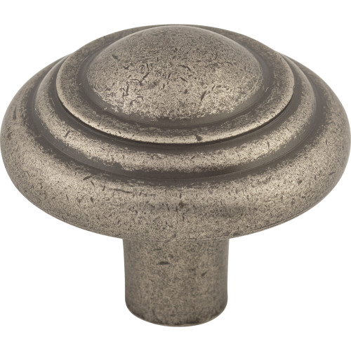 Top Knobs M1475: 1-3/4" Aspen Round Button Cabinet Knob - Silicon Bronze Light