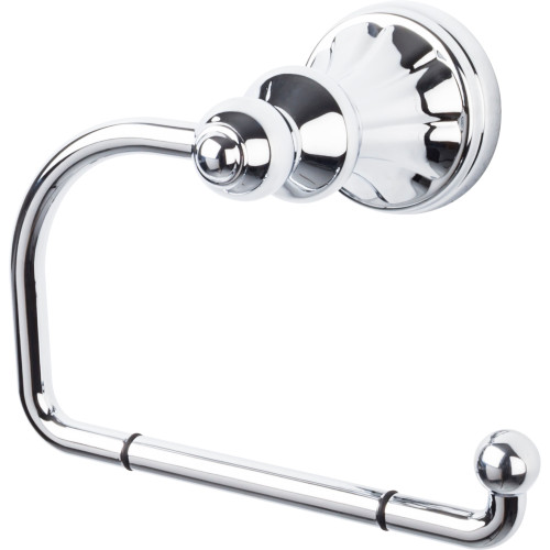 Top Knobs HUD4PC: Hudson Bath Single Arm Tissue Roll Holder - Polished Chrome