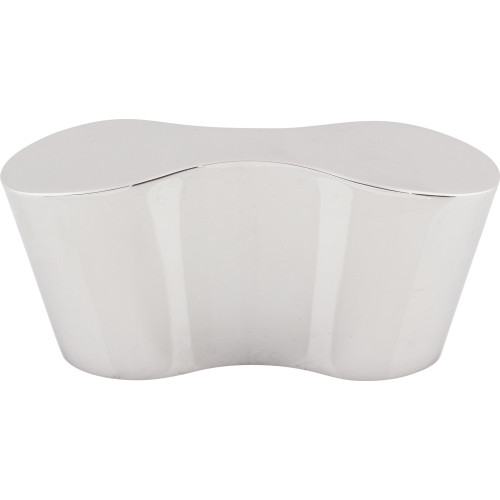 Top Knobs M1127: 1-1/4" cc Infinity Oval Cabinet Knob - Polished Chrome