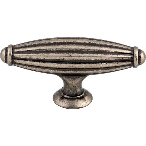 Top Knobs M148: 2-5/8" Tuscany T-Bar Cabinet Knob - Pewter Antique