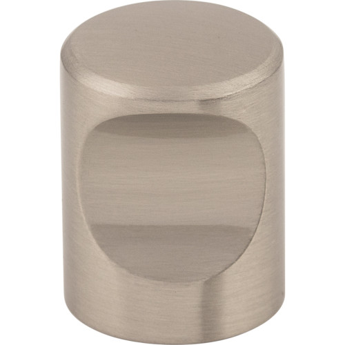 Top Knobs M579: 3/4" Nouveau II Indent Cabinet Knob - Brushed Satin Nickel