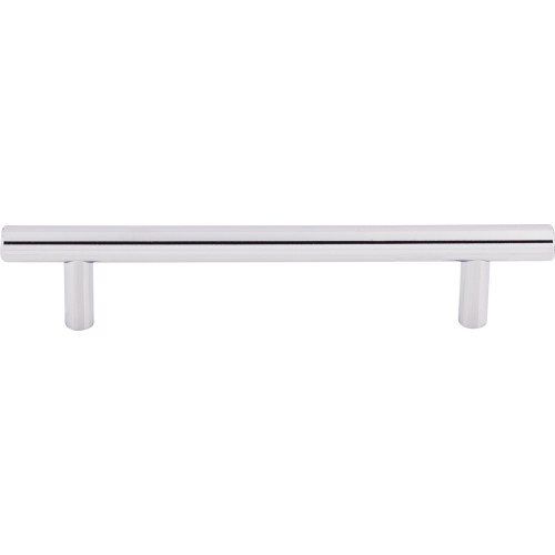 Top Knobs M1848: 5-1/16" cc Hopewell Round Bar Cabinet Pull - Polished Chrome