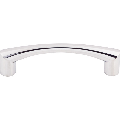 Top Knobs M1130: 3-3/4" cc Hidra Bar Cabinet Pull - Polished Chrome