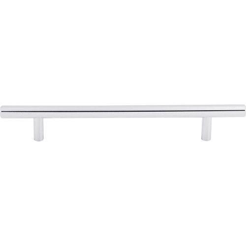 Top Knobs M1849: 6-5/16" cc Hopewell Round Bar Cabinet Pull - Polished Chrome