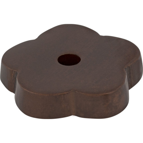 Top Knobs M1428: Aspen Flower Backplate - Mahogany Bronze