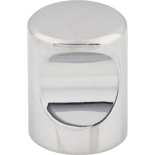 Top Knobs M580: 3/4" Nouveau II Indent Cabinet Knob - Polished Chrome