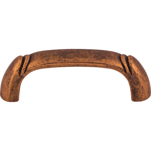 Top Knobs M219: 2-1/2" cc Dover D-Handle Cabinet Pull - Old English Copper