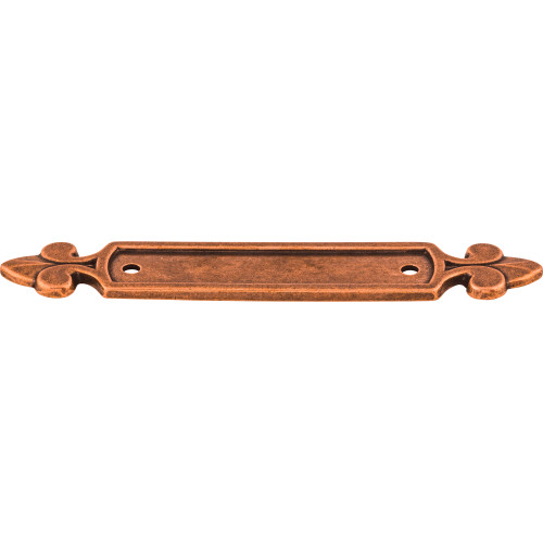 Top Knobs M221: 2-1/2" cc Dover Rectangle Backplate - Old English Copper