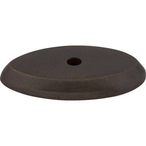 Top Knobs M1437: Aspen Oval Backplate - Medium Bronze