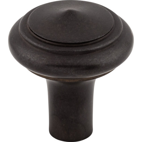 Top Knobs M1487: 1-1/4" Aspen Round Peak Cabinet Knob - Medium Bronze