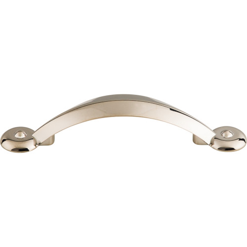 Top Knobs M1726: 3" cc Dakota Angle Cabinet Pull - Polished Nickel