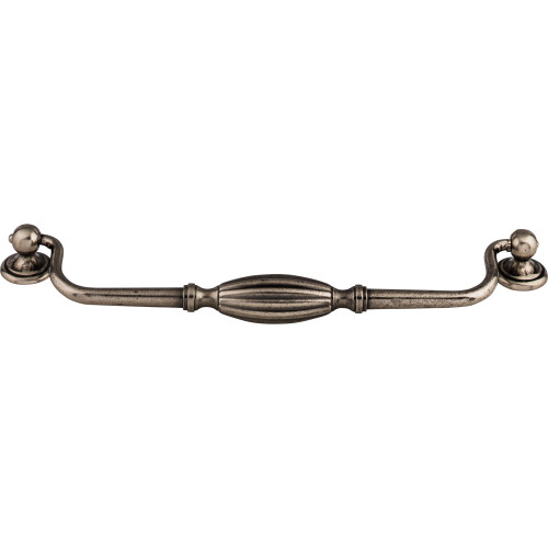 Top Knobs M138: 8-13/16" cc Tuscany Drop Bail Cabinet Pull - Pewter Antique