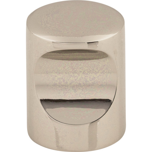 Top Knobs M1600: 3/4" Nouveau II Indent Cabinet Knob - Polished Nickel