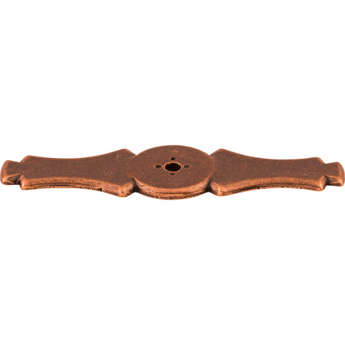 Top Knobs M224: Celtic Rectangle Backplate - Old English Copper