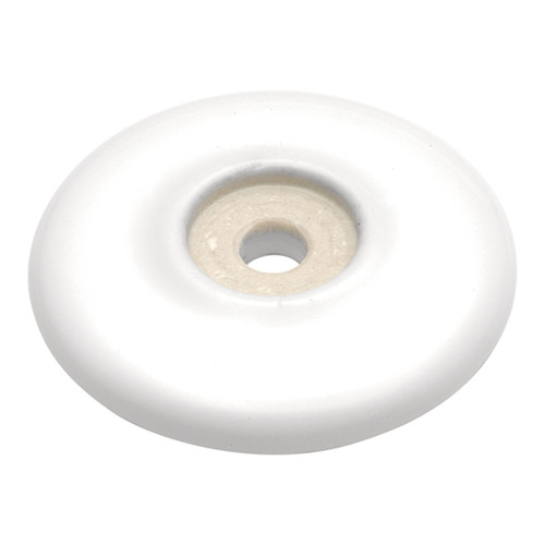 Hickory P69-W: 2-1/16" English Cozy Round Backplate - White