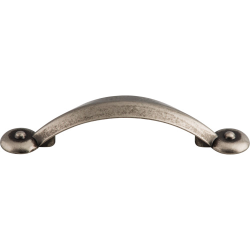 Top Knobs M1732: 3" cc Dakota Angle Cabinet Pull - Pewter Antique