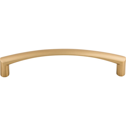 Top Knobs M1653: 5-1/16" cc Griggs Curved Bar Cabinet Pull - Brushed Bronze