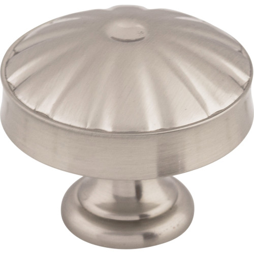 Top Knobs M1609: 1-1/4" Hudson Round Cabinet Knob - Brushed Satin Nickel