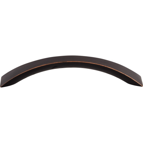 Top Knobs M1656: 5-1/16" cc Crescent Flair Bow Cabinet Pull - Tuscan Bronze