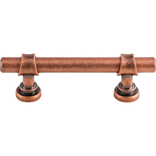 Top Knobs M1746: 3" cc Dakota Bit Cabinet Pull - Antique Copper