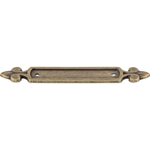 Top Knobs M195: 2-1/2" cc Dover Rectangle Backplate - German Bronze