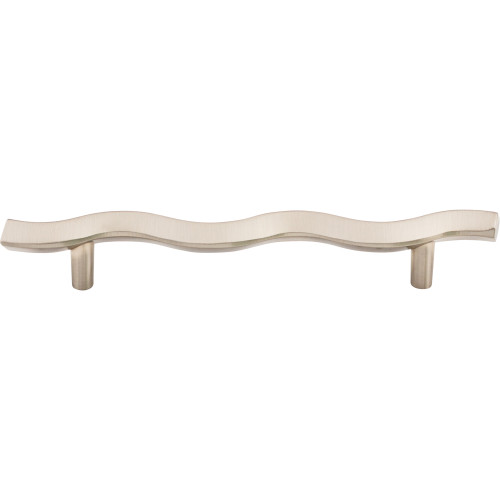 Top Knobs M417: 5-1/16" cc Nouveau Wave Cabinet Pull - Brushed Satin Nickel