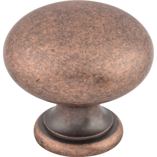 Top Knobs M289: 1-1/4" Somerset II Mushroom Cabinet Knob - Antique Copper